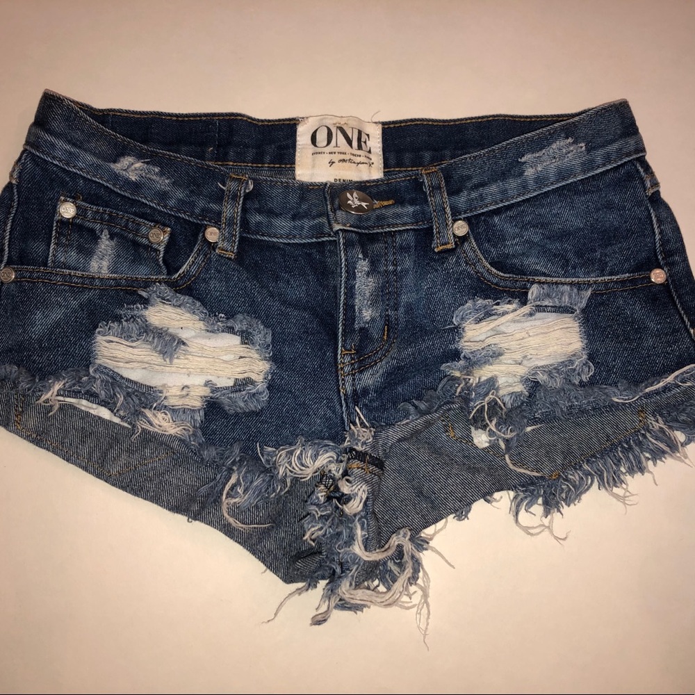 One Teaspoon Distressed Shorts